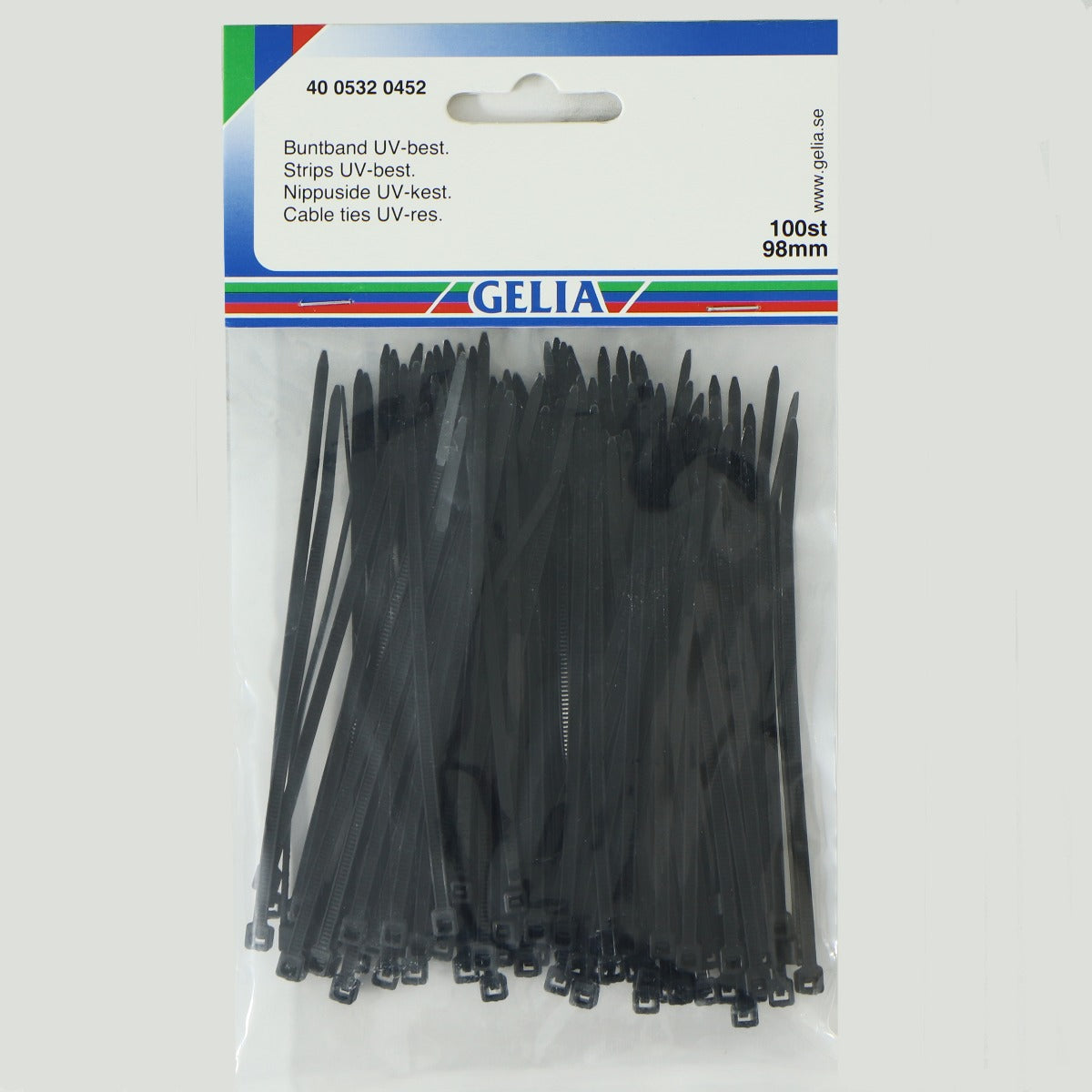 Kabelbindere Sort 100 st