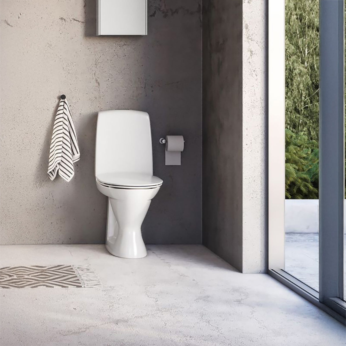 Toiletstol Ifö Spira 6260 Rimfree Blødt sæde