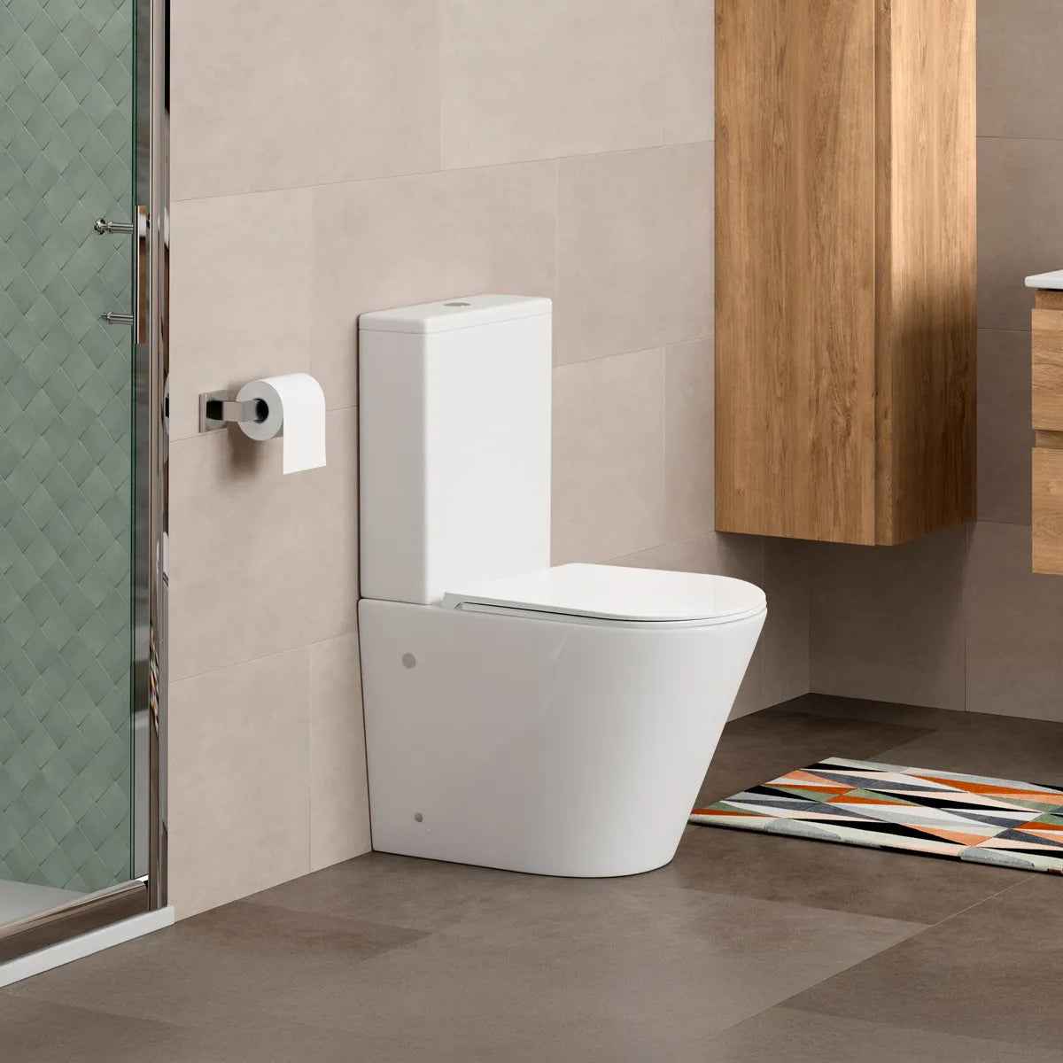 Toiletstol Tenfors Sanitario Hvid Blank