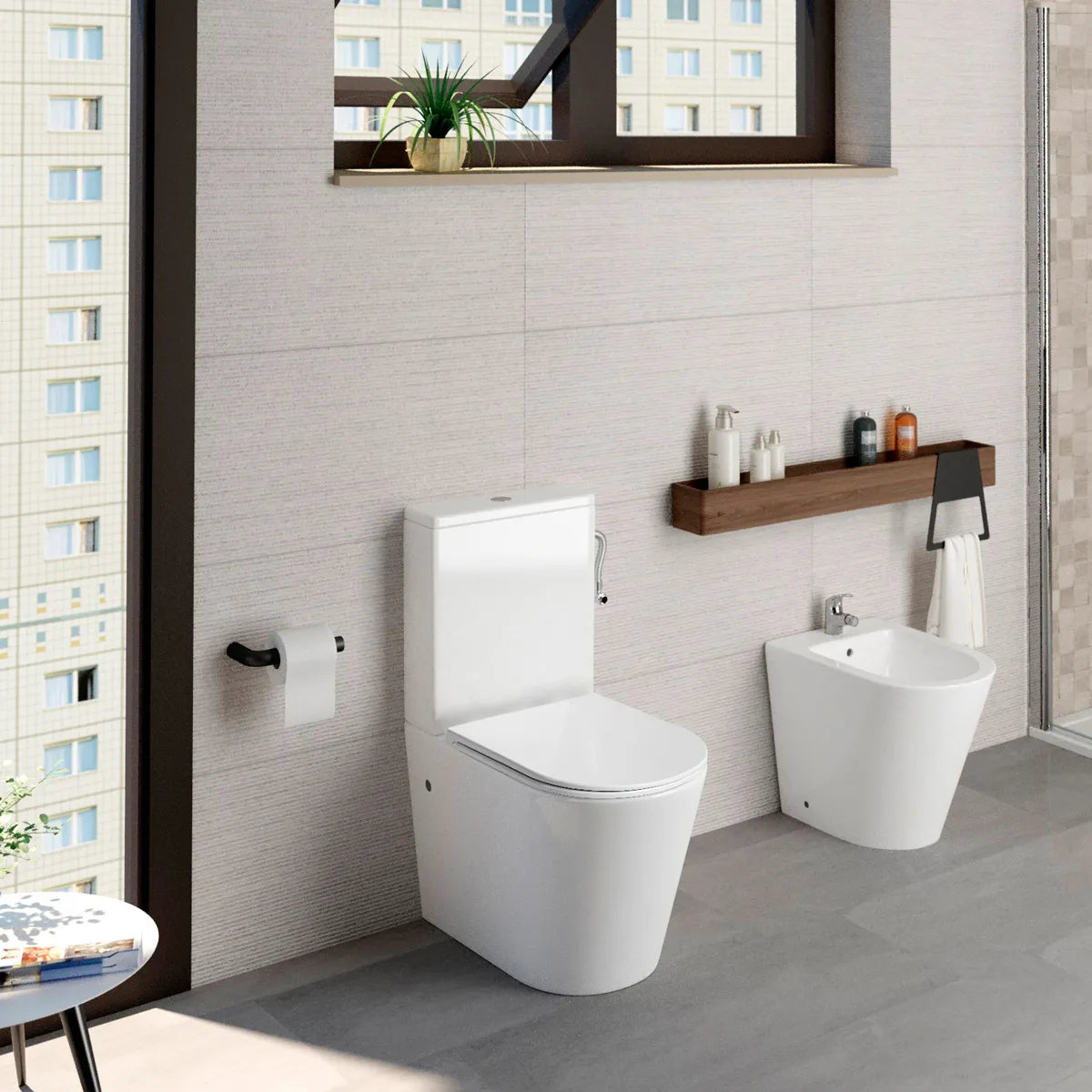 Toiletstol Tenfors Sanitario Hvid Blank