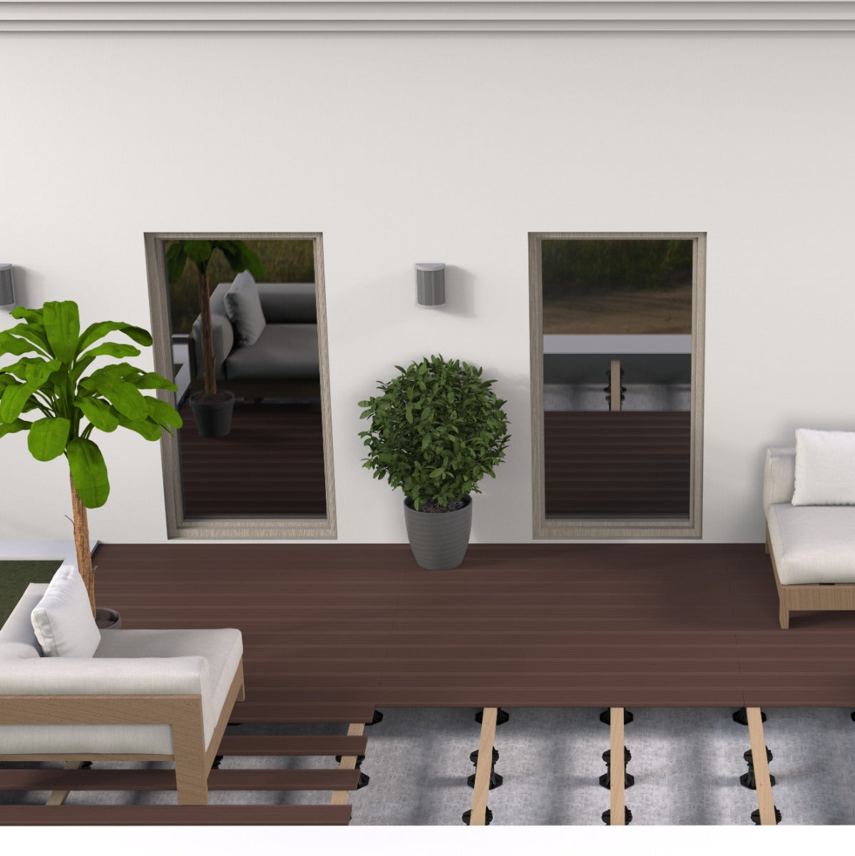 Flise- og terrassefod 38-50mm