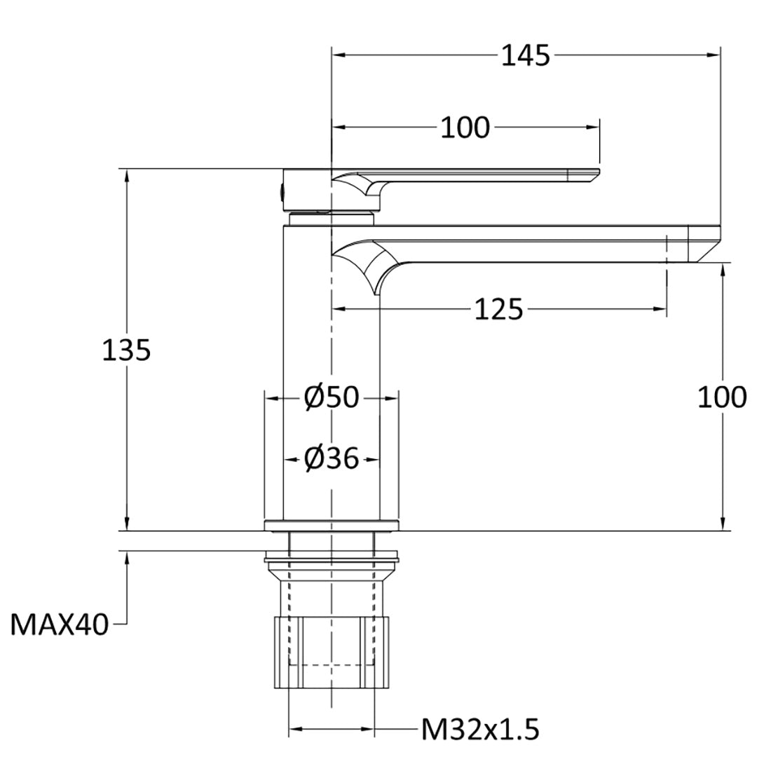 Håndvaskbatteri Hafa Slim Krom