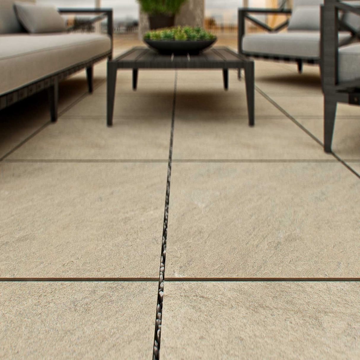 Terrasseflise Pietra Serena Cream 60x60 20 mm