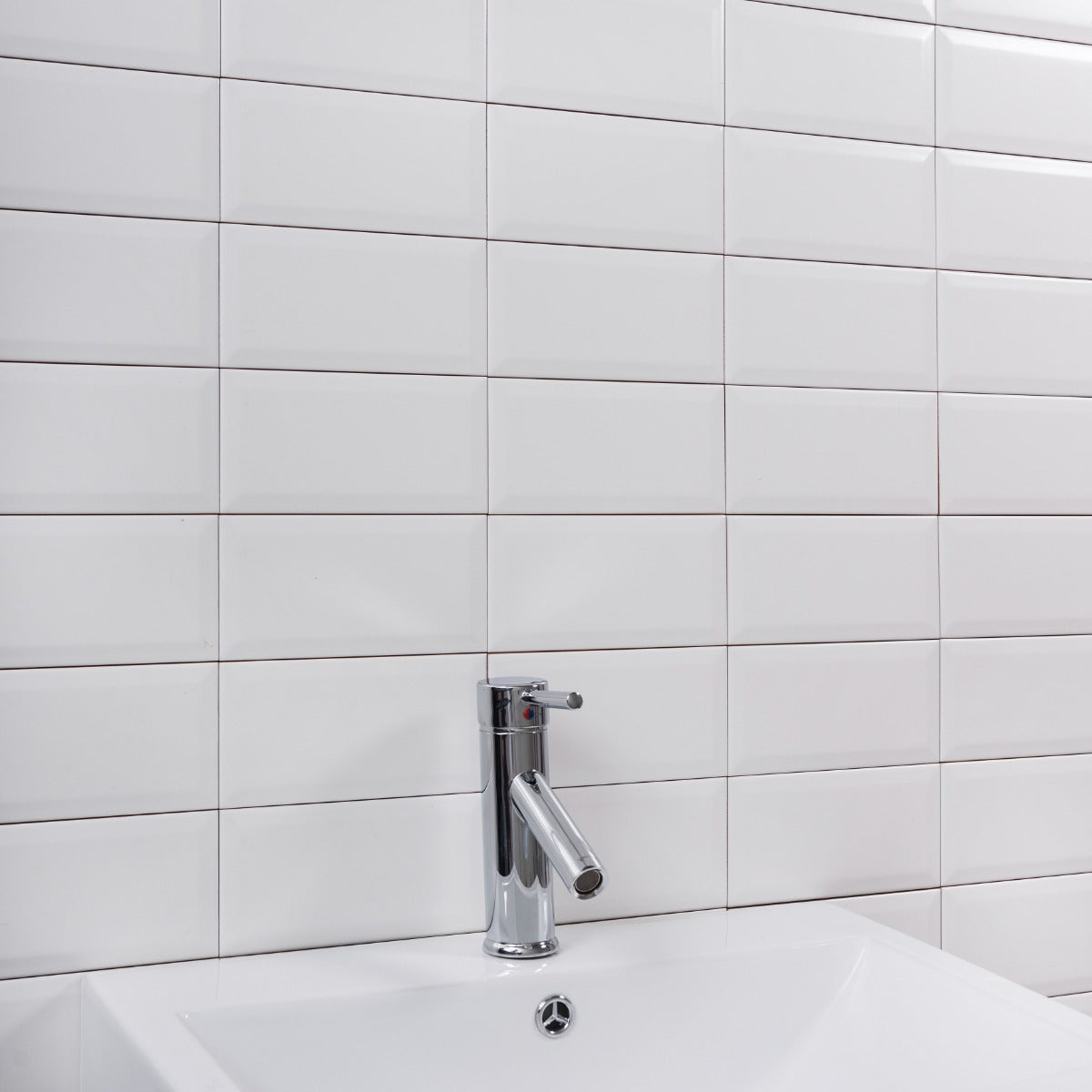 Vægflise Metro Hvid mat 10x20