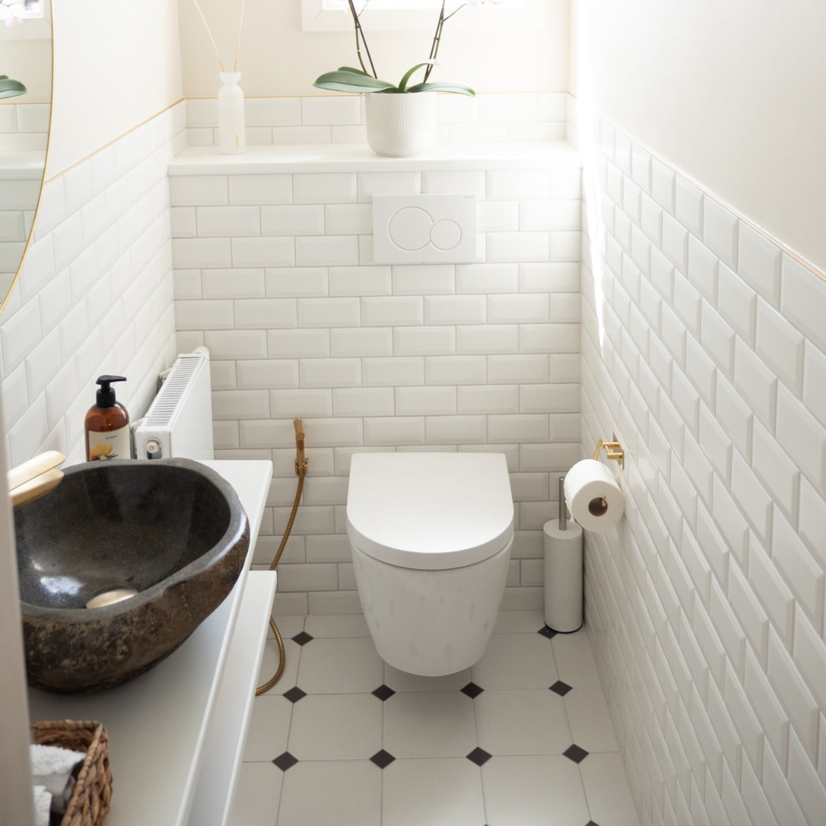 Vægflise Metro Hvid mat 10x20