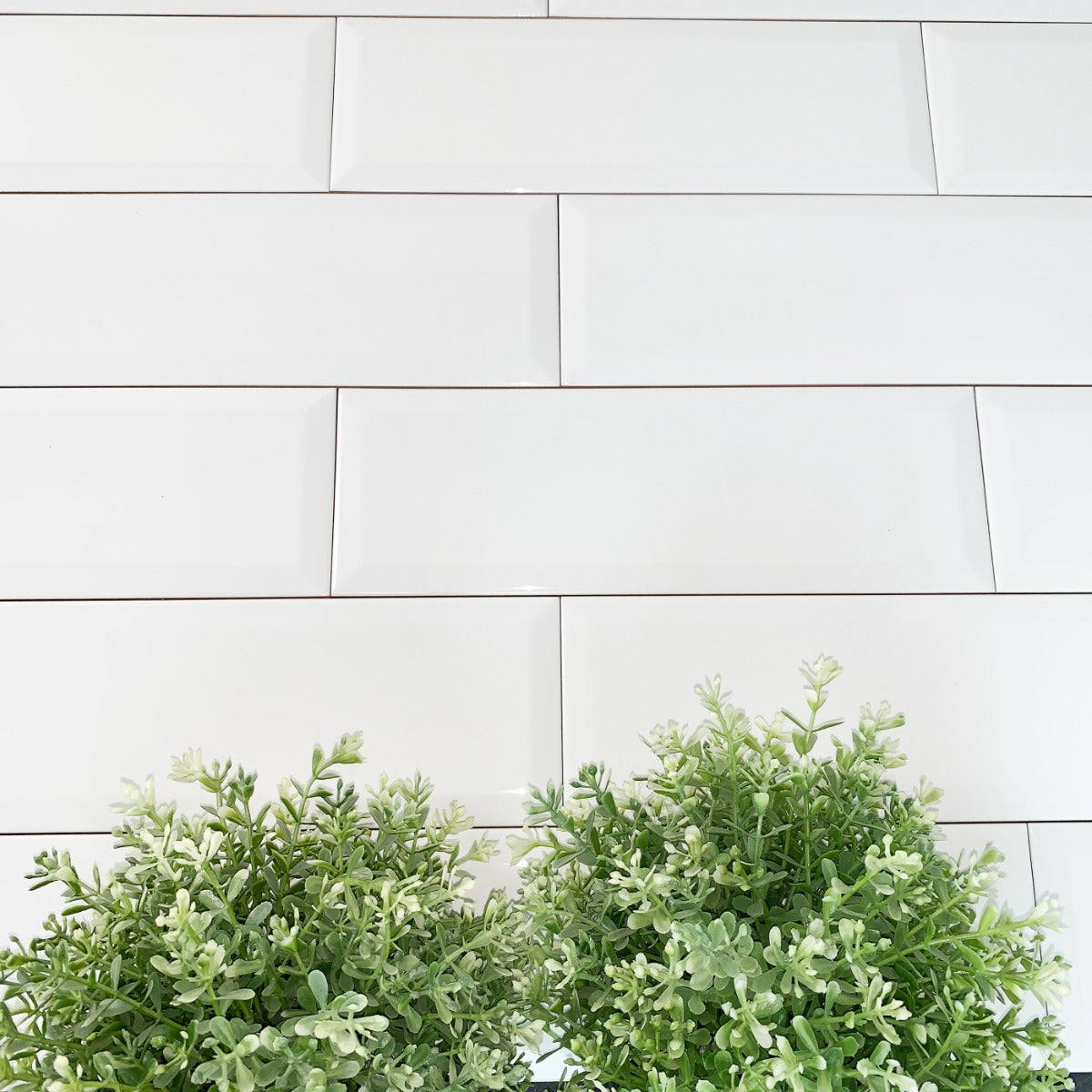 Vægflise Metro Hvid Blank 10x30