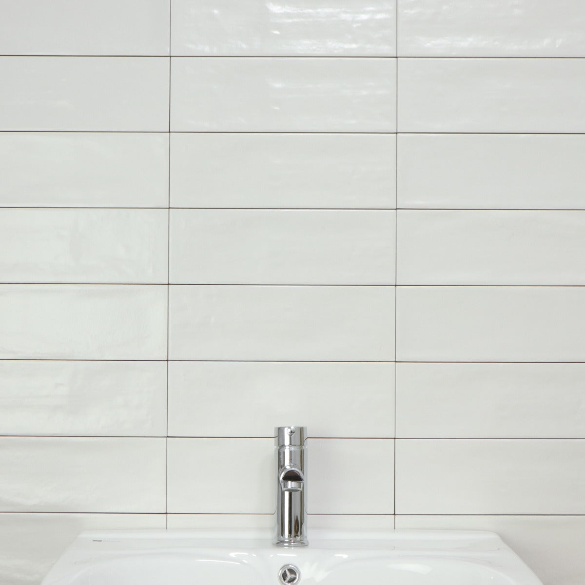 Vægflise Rustico Hvid Mat 10x30