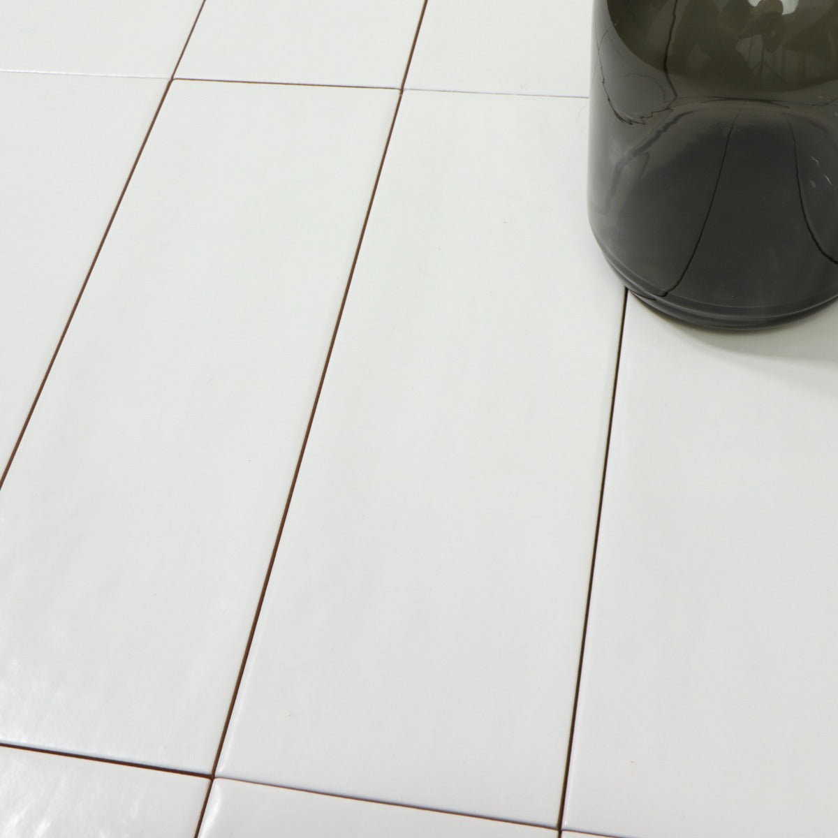 Vægflise Rustico Hvid Mat 10x30