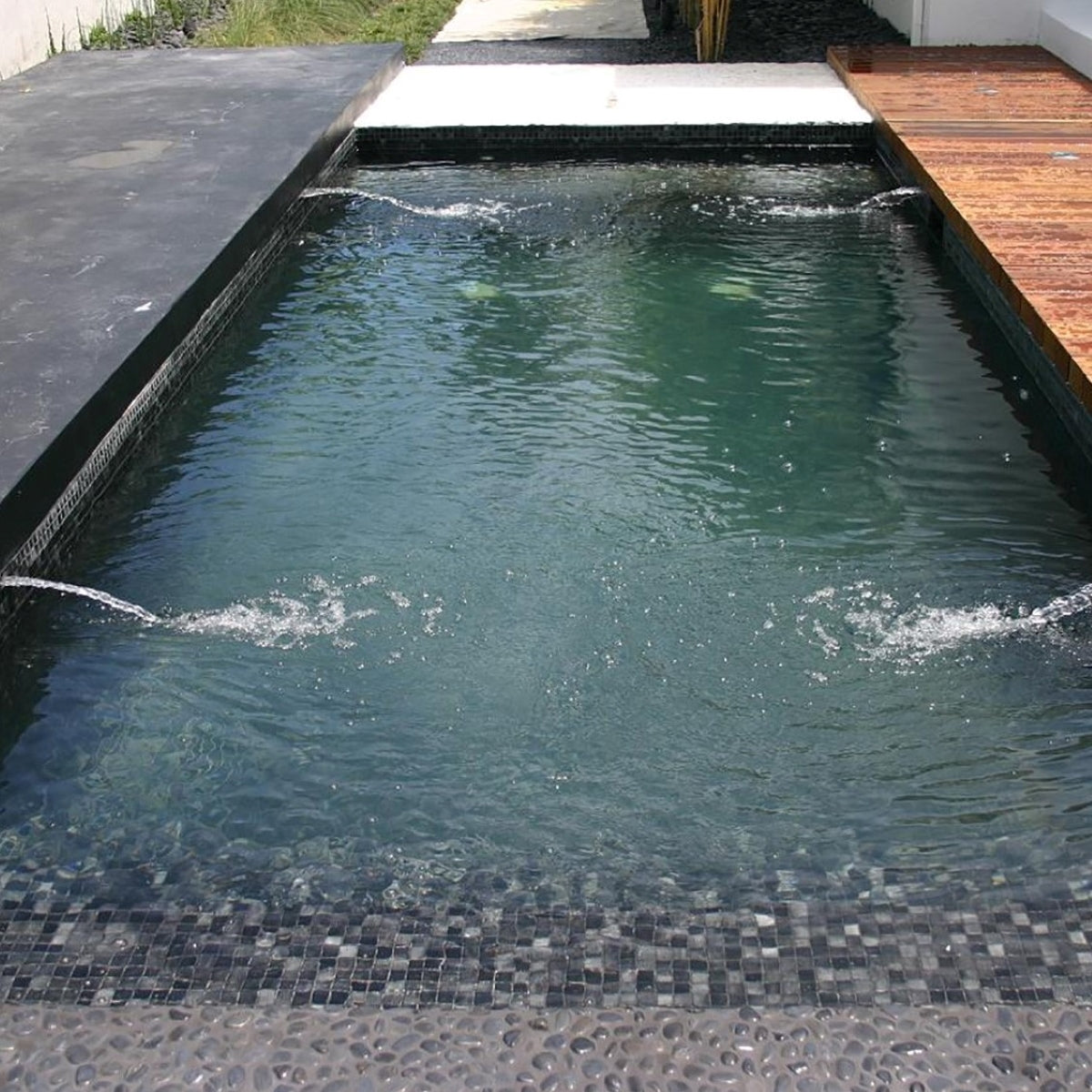 Poolmosaik Niebla Negro