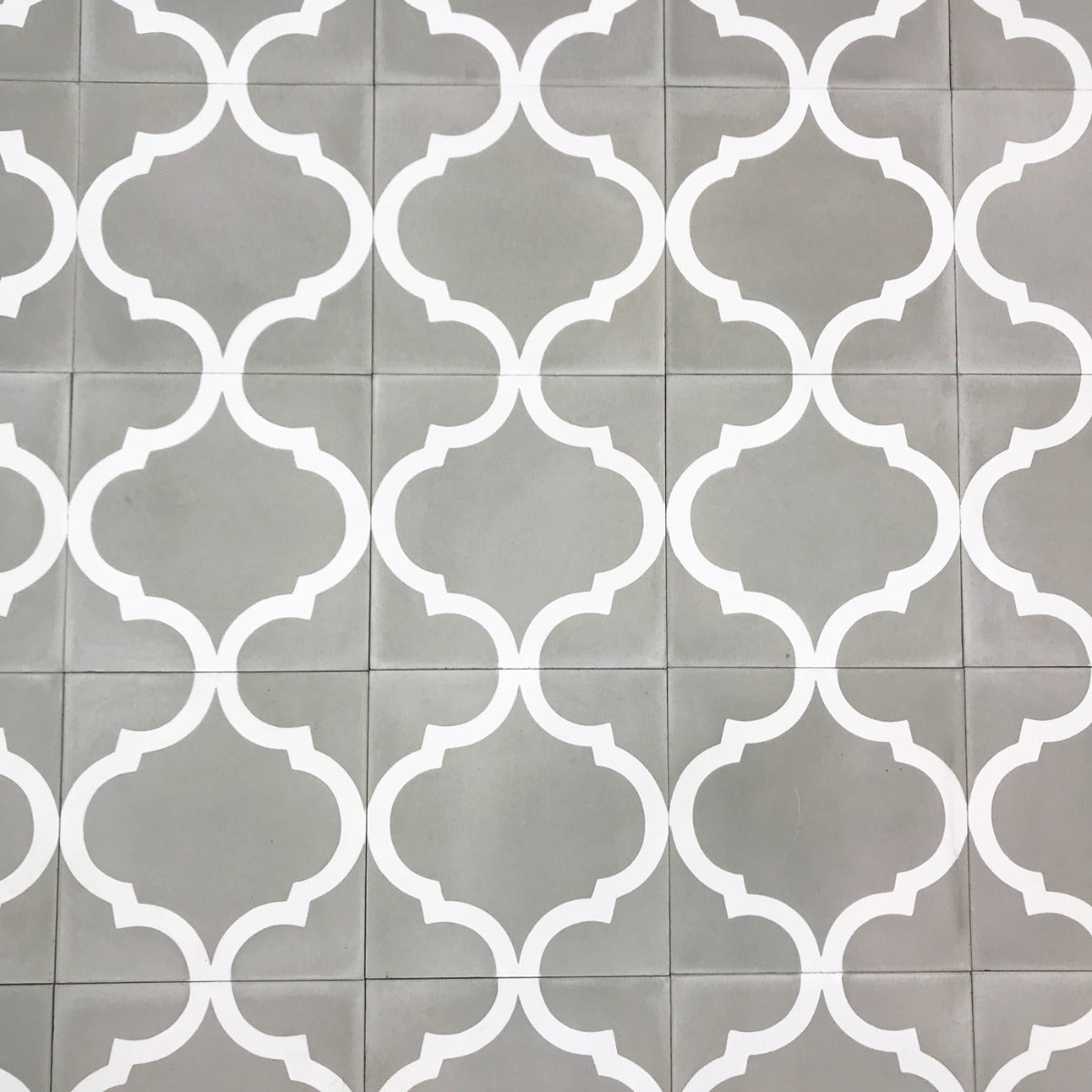 Marokkansk flise Zawat Grey 20x20 (12mm)