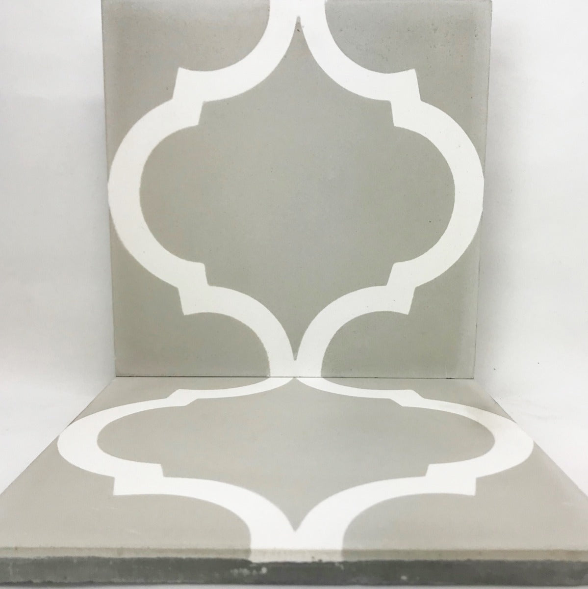 Marokkansk flise Zawat Grey 20x20 (12mm)