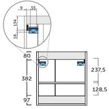 Badeværelsesmøbel sæt Tenfors Kompakt 55 cm Eg