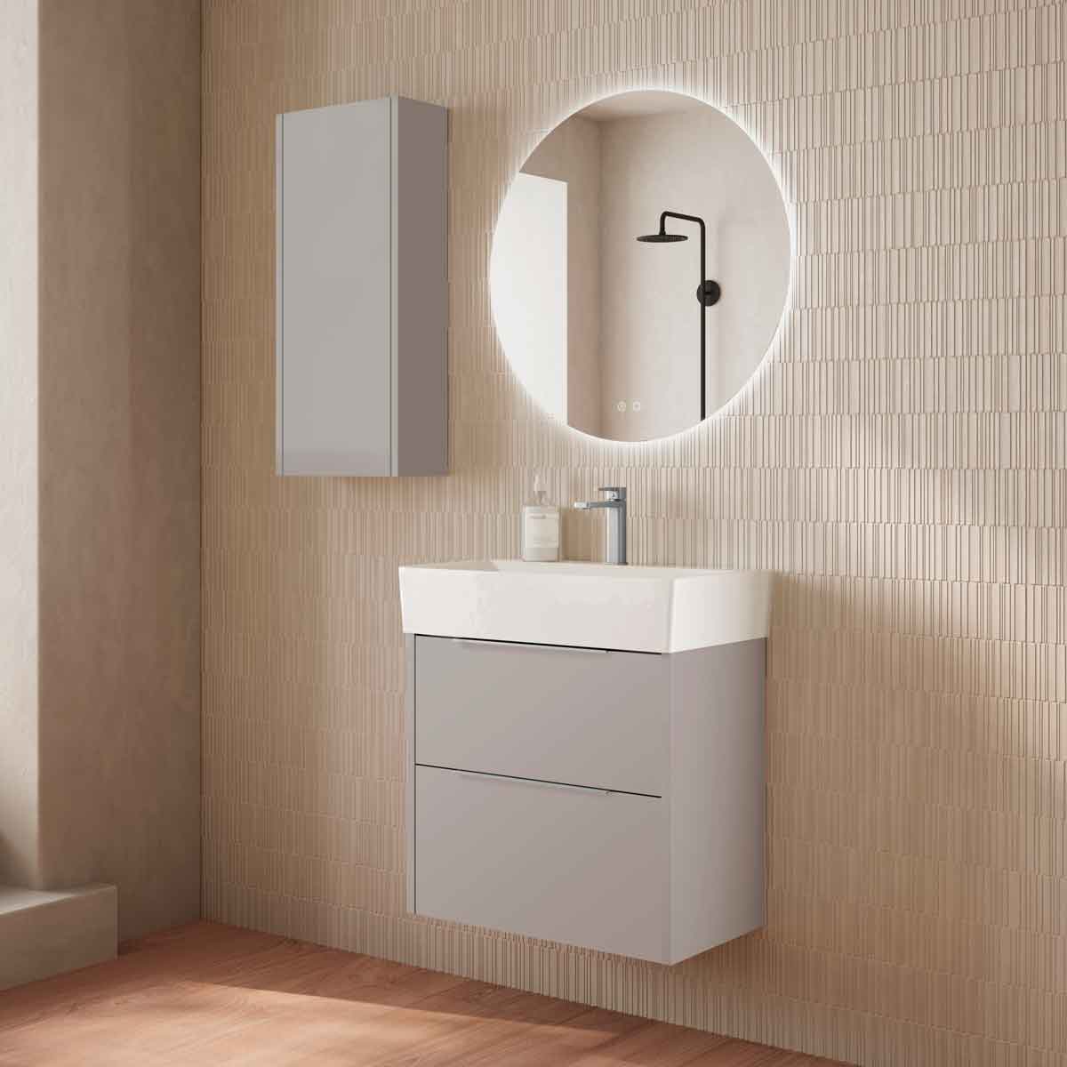 Badeværelsesmøbel Sæt Tenfors Smidig 60 cm Beige Mink