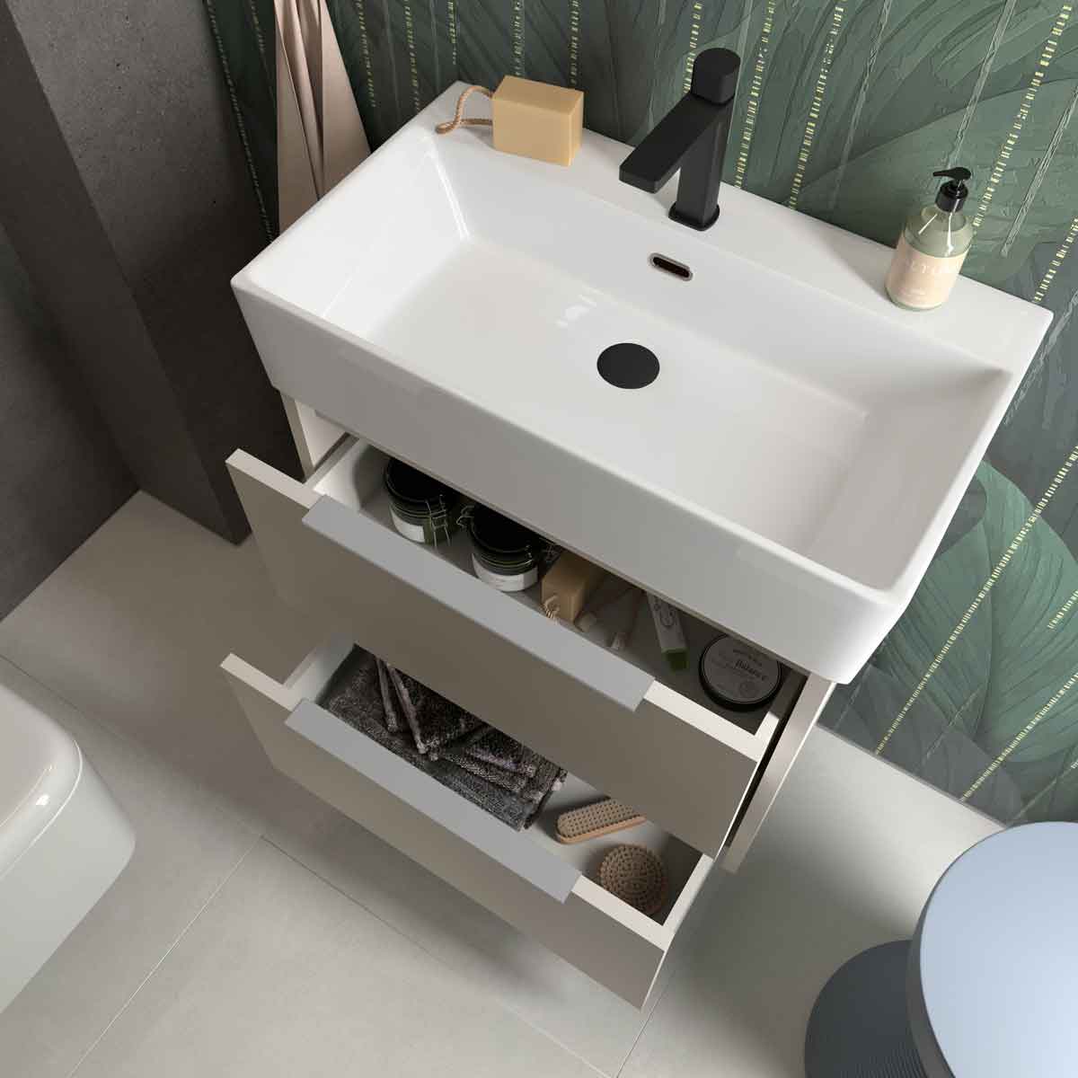 Badeværelsesmøbel Sæt Tenfors Smidig 60 cm Beige Mink