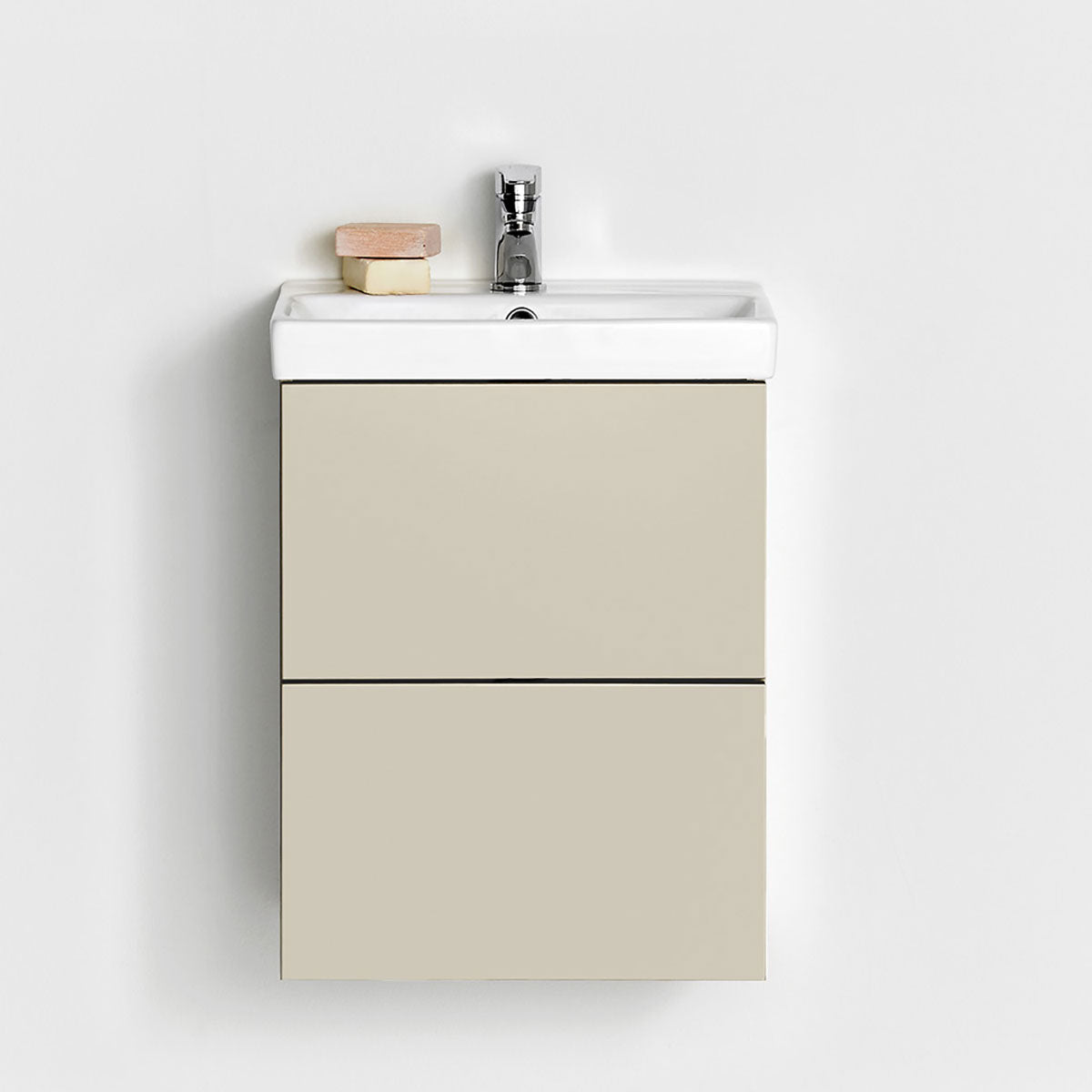 Underskab Hafa Neat Skuffer med Håndvask Beige 42 cm