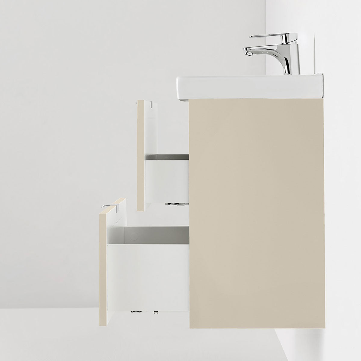 Underskab Hafa Neat Skuffer med Håndvask Beige 42 cm