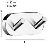 Dobbelkrog Smedbo Home Krom Blank