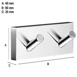 Dobbelkrog Smedbo House Krom Blank