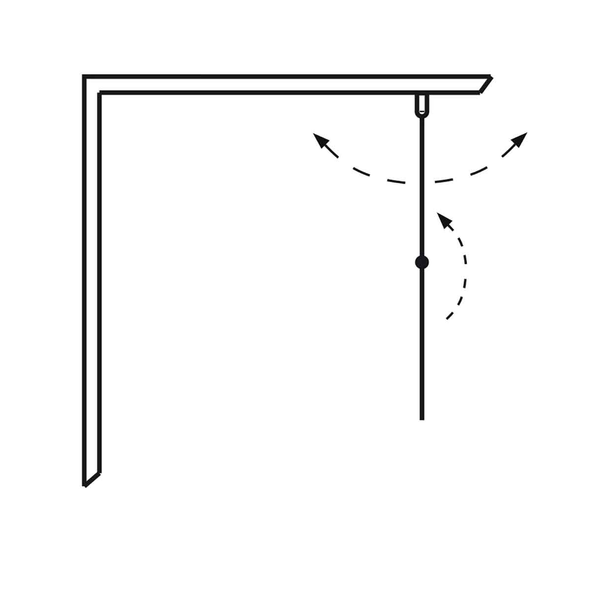Brusedør Hafa Igloo Pro Fold 70 Klart glas Aluminium