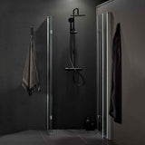 Brusehjørne Hafa Igloo Pro Fold 90x90 Klart glass Aluminium