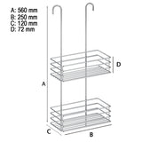 Brusekurv 2-plan Smedbo Krom Blank