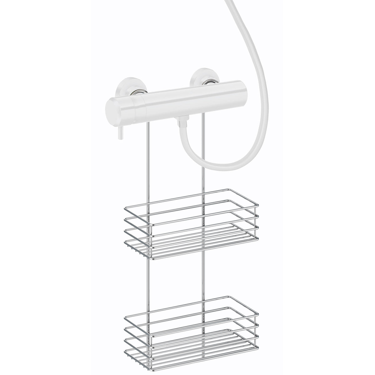 Brusekurv 2-plan Smedbo Krom Blank