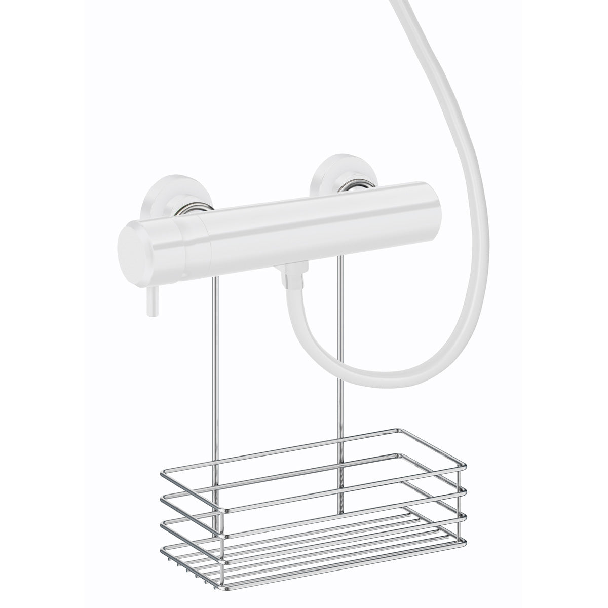 Brusekurv enkel Smedbo Krom Blank