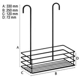 Brusekurv enkel Smedbo Sort Mat