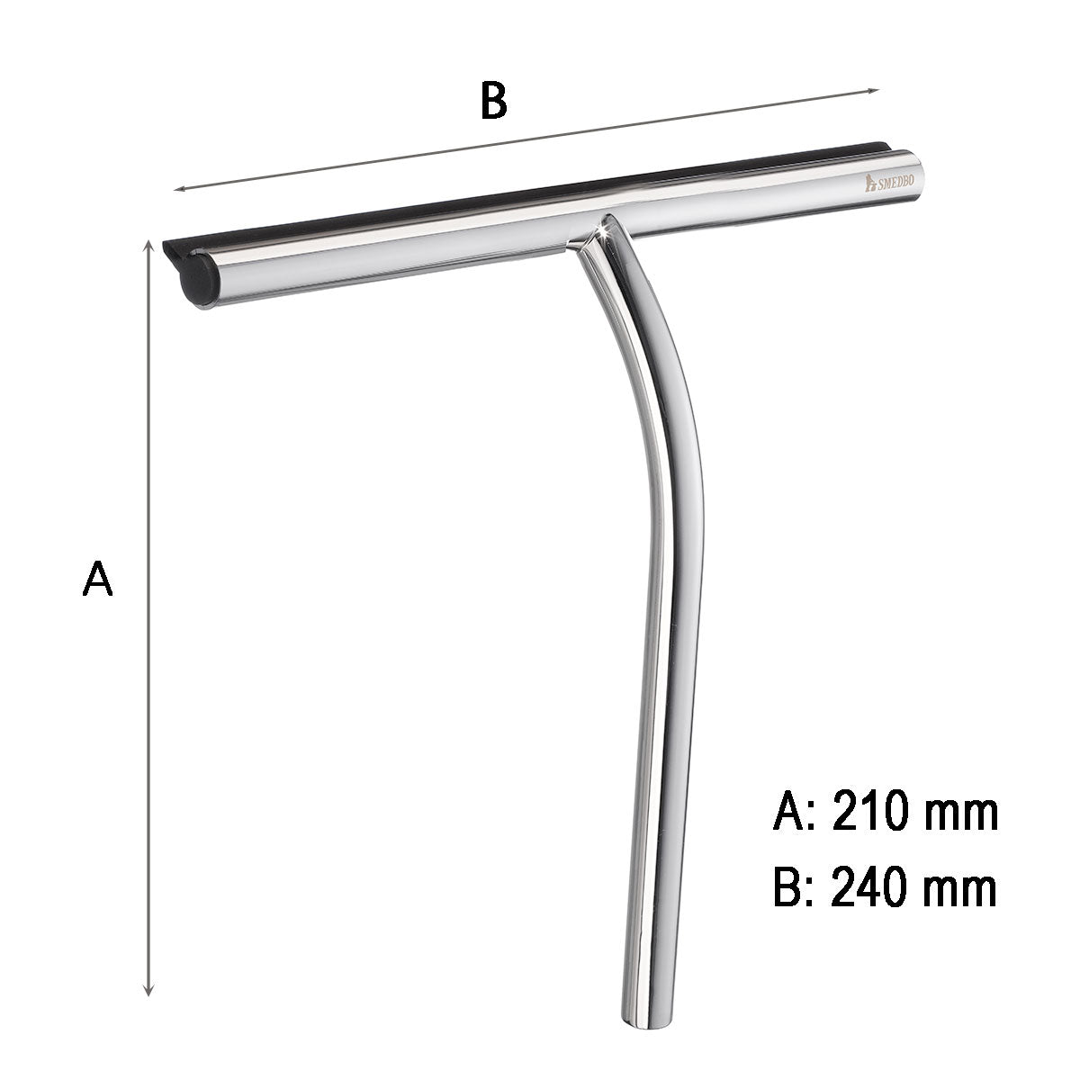 Bruseskraber Smedbo Sideline Krom Blank