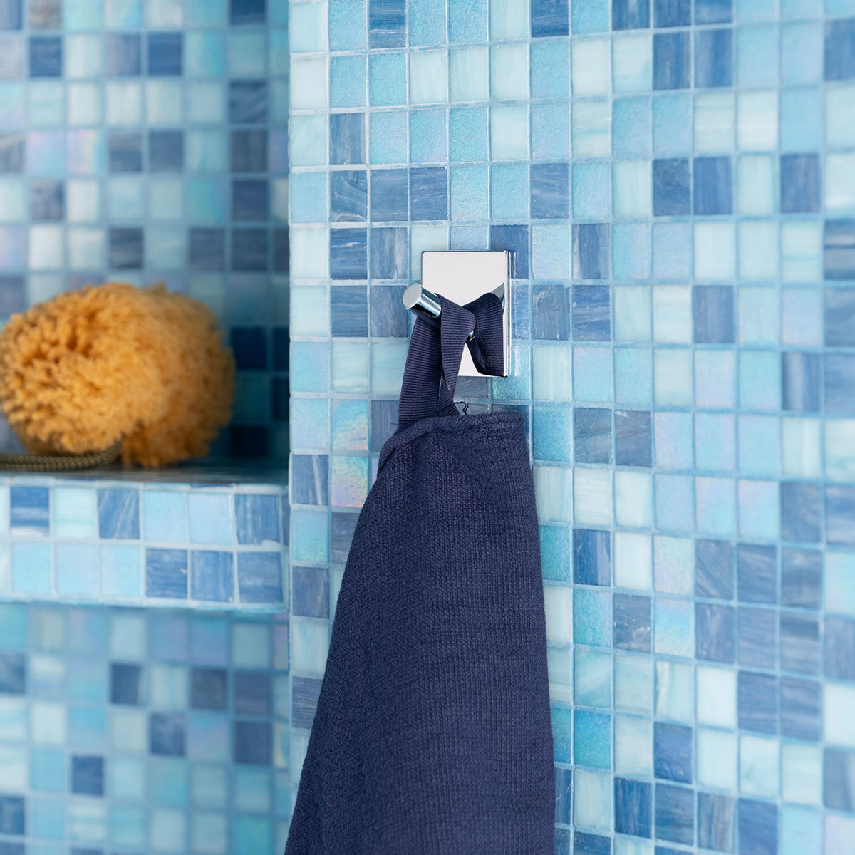 Enkeltkrog Smedbo Selvklæbende Kantet Krom Blank