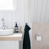 Enkeltkrog Smedbo Selvklæbende Kantet Krom Blank