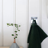 Enkeltkrog Smedbo Selvklæbende Kantet Krom Blank