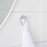 Enkeltkrog Smedbo Selvklæbende Rund Krom Blank