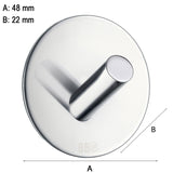 Enkeltkrog Smedbo Selvklæbende Rund Krom Blank