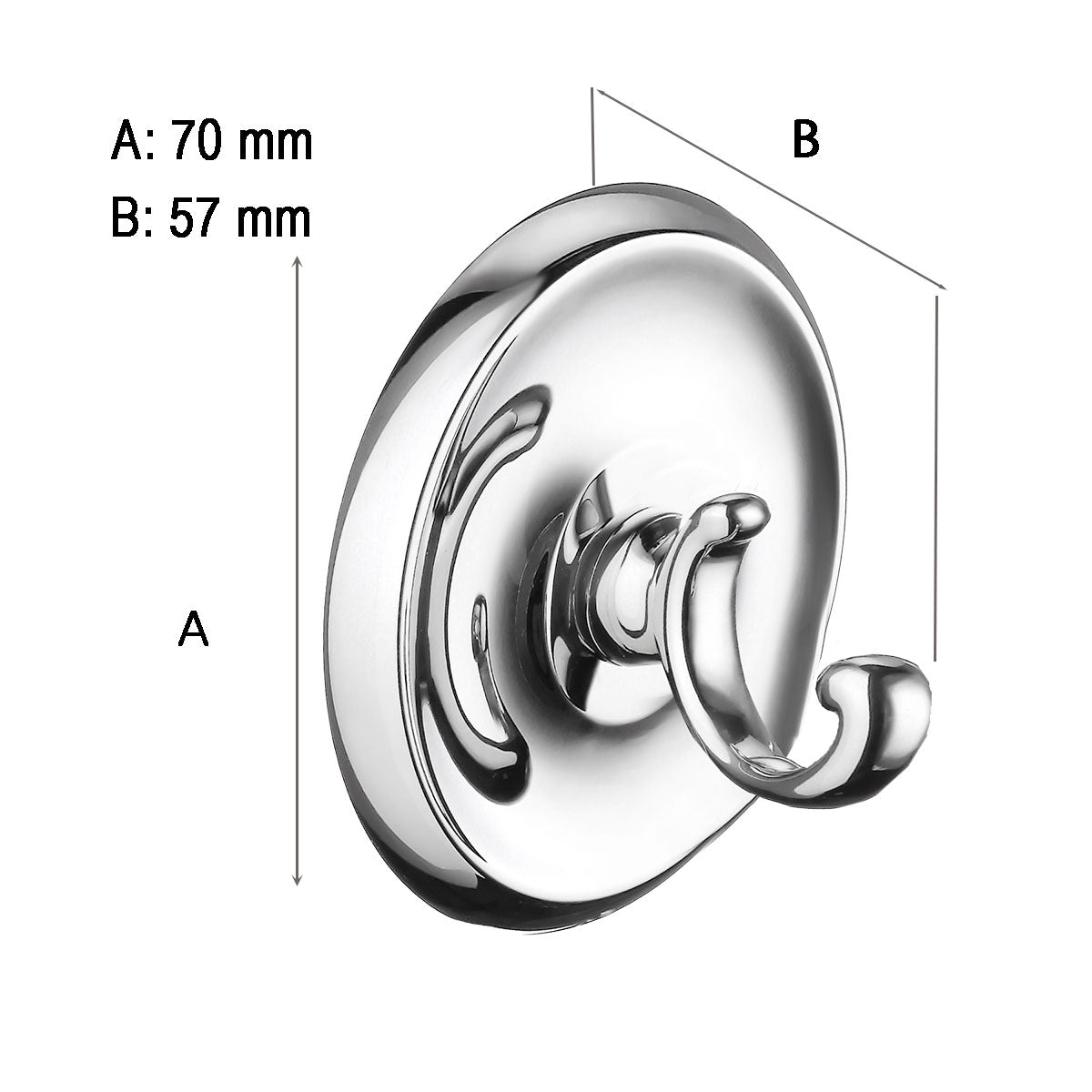 Enkeltkrog Smedbo Villa Krom Blank