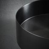 Fritstående Håndvask Hafa Circle Steel Børstet Sortkrom