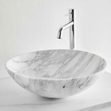 Fritstående Håndvask Noro Marble Hvid