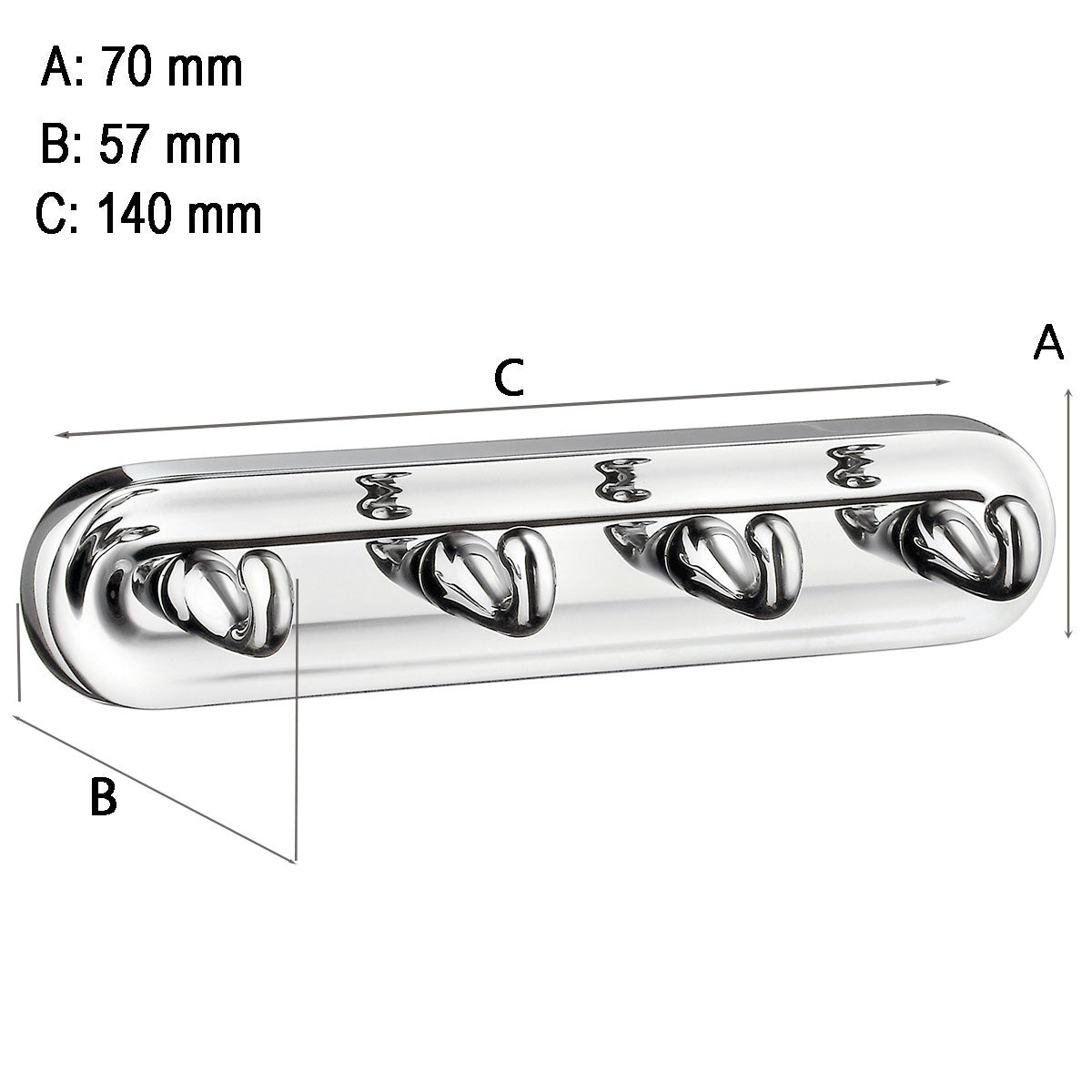 Firekrog Smedbo Villa Krom Blank