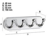 Firekrog Smedbo Selvklæbende Krom Blank