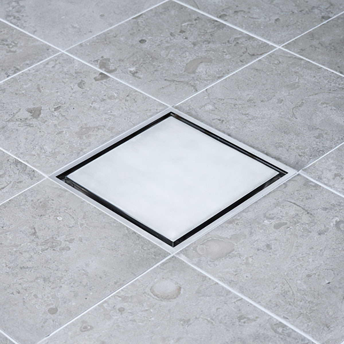 Gulvrist Tile In Frame 147 Rustfri Børstet Syrefast

