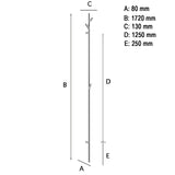 Håndklædeholder Vertikal Smedbo Outline Rustfri Poleret