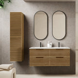 Badeværelsesskab Høj 35x150 cm Tenfors Stilja Eg