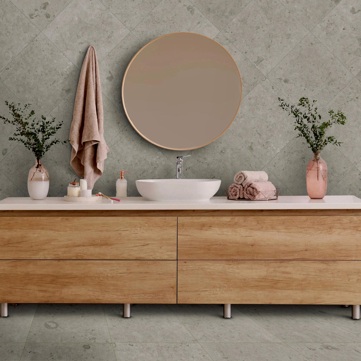 Klinker Jura Kalksten Gris Mat 60x60