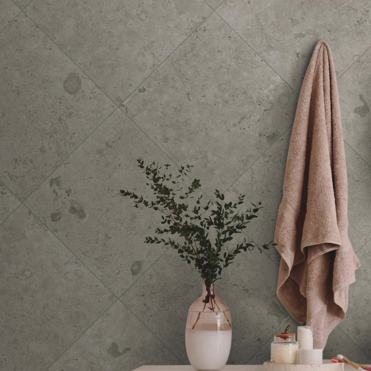 Klinker Jura Kalksten Gris Mat 60x60