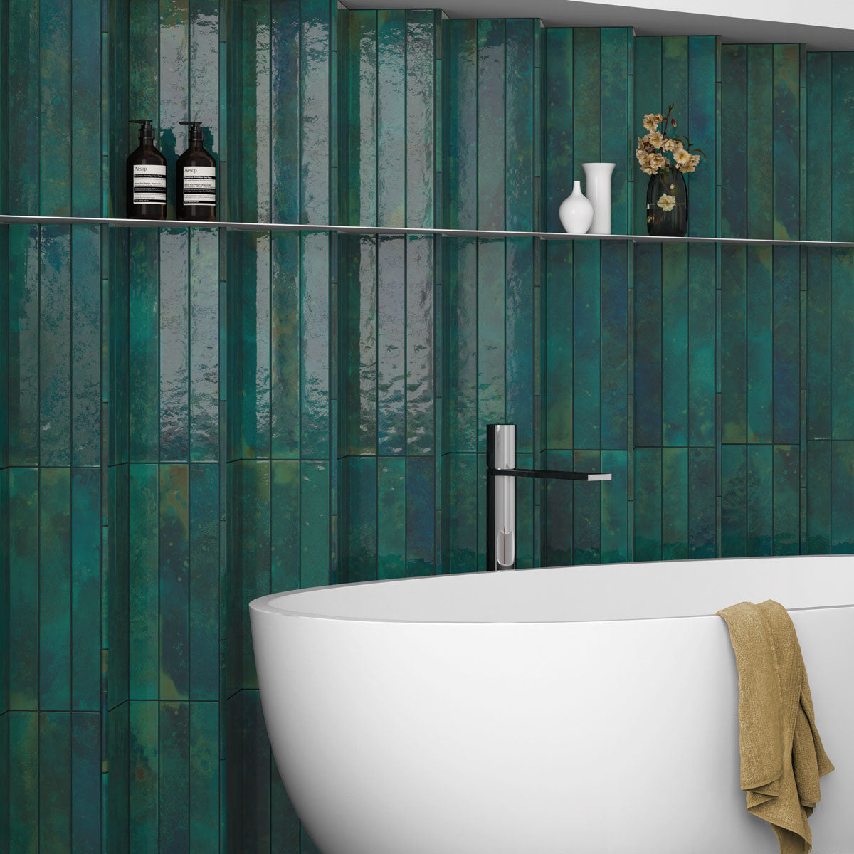 Prøve Vægflise Bali Hesper Blank 5x40