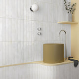 Prøve Vægflise Bali White Blank 5x40