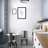 Vægflise Casita White Blank 7,5x30