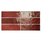 Swatch för Vægflise Creativa Burgundy Blank 6,5x20
