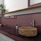 Prøve Vægflise La Riviera Juneberry Blank 6,5x20