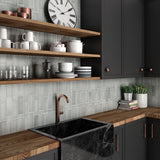Prøve Vægflise Magma Grey Stone Mat 6,5x20